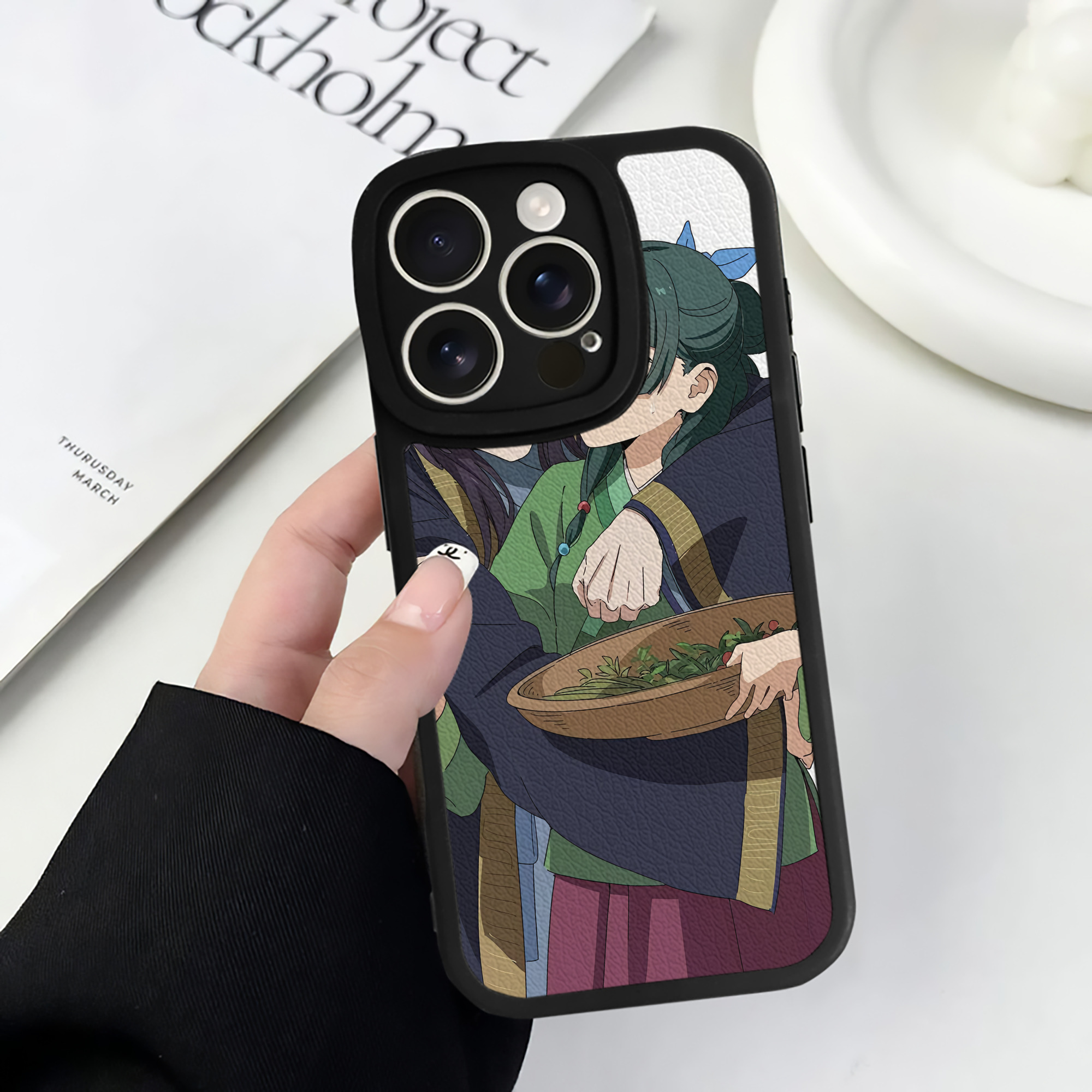 薬屋のひとりごと The Apothecary Diaries 【iPhone 16シリーズ対応】シリコンスマホケース（レザー調） 材質：シリコン